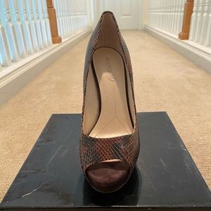 Brand New, Boutique 9 Snake Skin Peep Toe